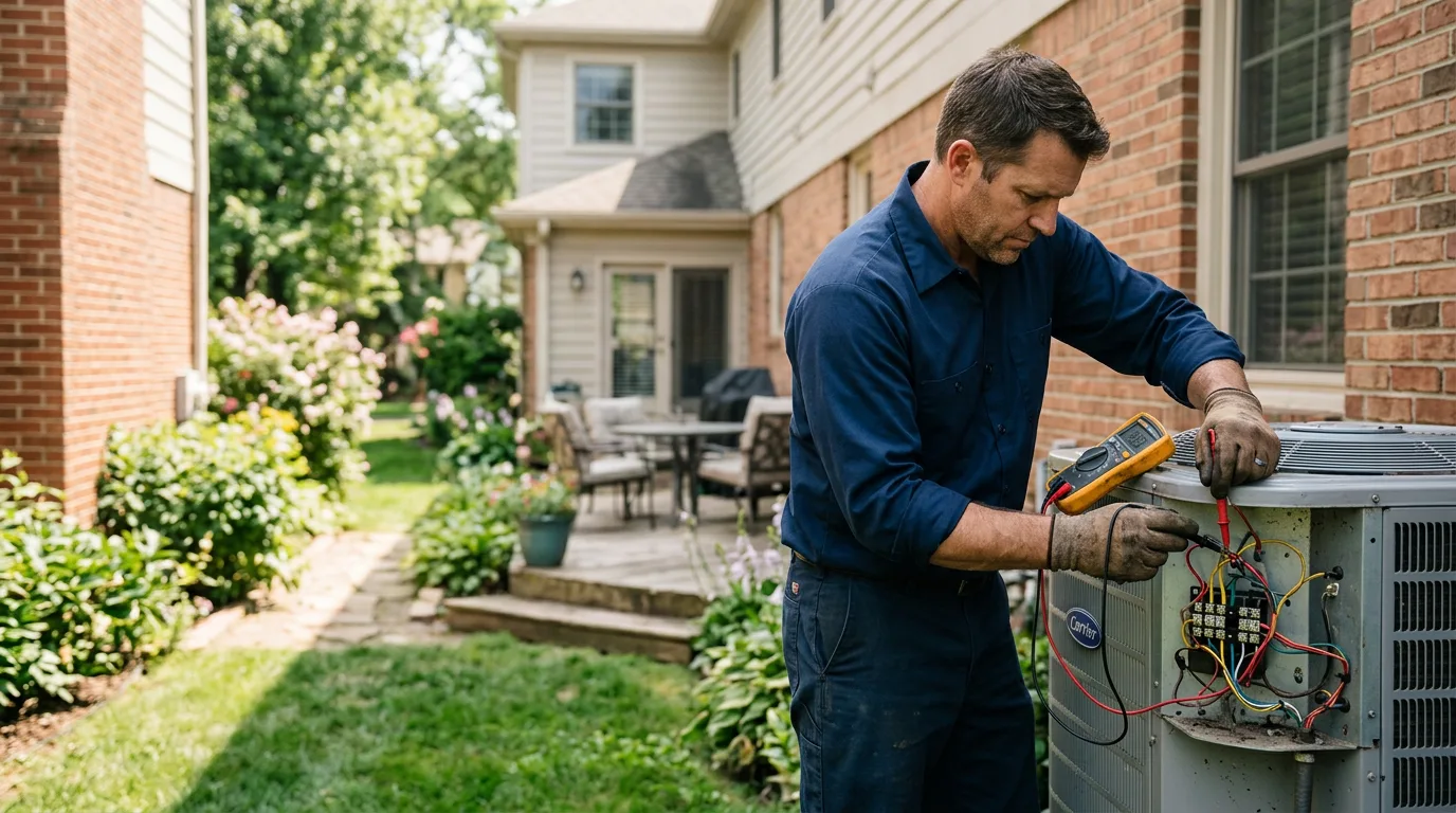 HVAC technician working near Oaks, PA